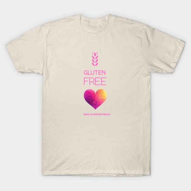 Gluten Free Heart T-Shirt by Travel Gluten Free